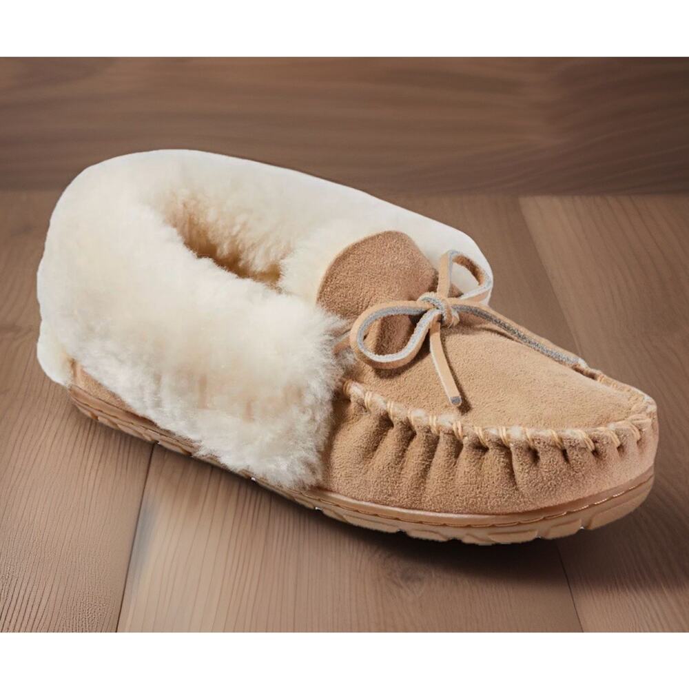 LL Bean Wicked Good Moccasins Light Sand Womens Size 10 NEW Fast Shipping